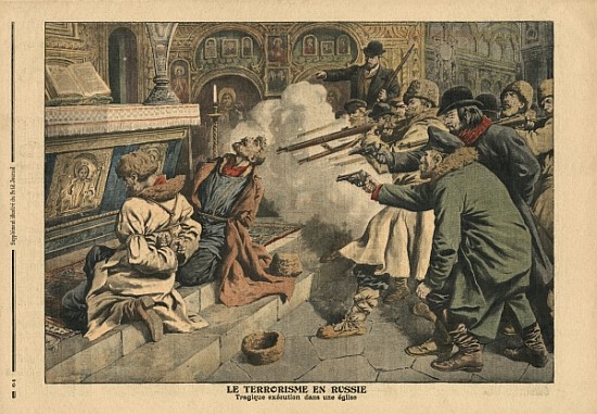 Terrorism in Russia, illustration from ''Le Petit Journal'', supplement illustre, 24th February 1907 od French School