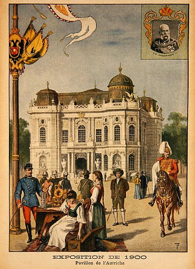 The Austrian Pavilion at the Universal Exhibition of 1900, Paris, illustration from ''Le Petit Journ od French School