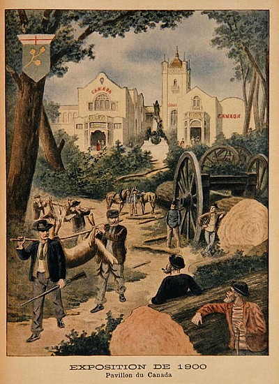 The Canadian Pavilion at the Universal Exhibition of 1900, Paris, illustration from ''Le Petit Journ od French School