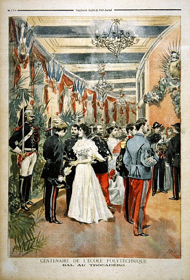 The Centenary of the Ecole Polytechnique: A ball at the Trocadero, from the illustrated supplement o od French School