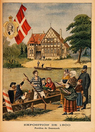 The Danish Pavilion at the Universal Exhibition of 1900, Paris, illustration from ''Le Petit Journal od French School