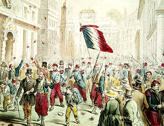The French entering Genoa in 1859 od French School