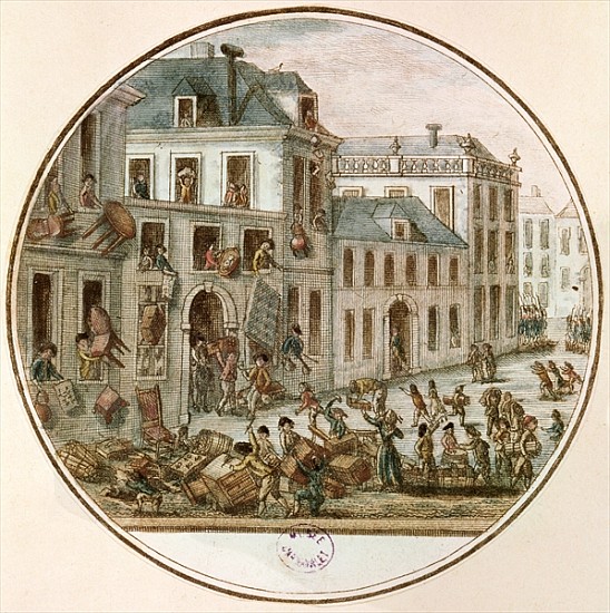 The Reveillon Riot of April od French School