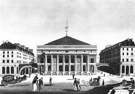 The Theatre de l''Odeon, c.1830 od French School