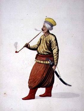 Man Smoking a Pipe, Ottoman period