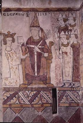 Pope Clement IV (c.1195-1268) Investing Charles of Anjou (1226-85) with the Kingdom of Sicily