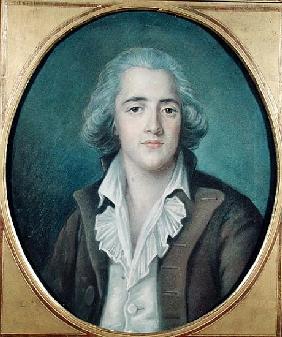 Portrait of Francois Rene (1768-1848) Vicomte de Chateaubriand, c.1786