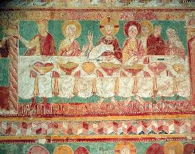 The Marriage at Cana, from the South wall of the Choir, 12th century