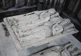 Tomb of Louis de France (d.1407) Duke of Orleans and his wife, Valentin Visconti (d.1408) Princess o