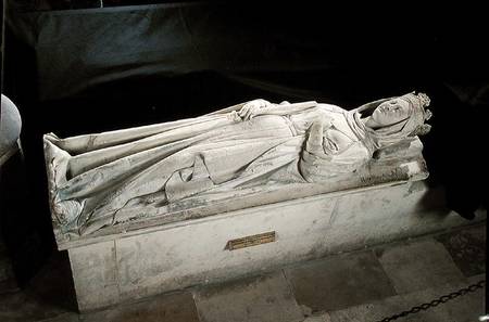 Tomb of Hermentrude (825-69) od French School