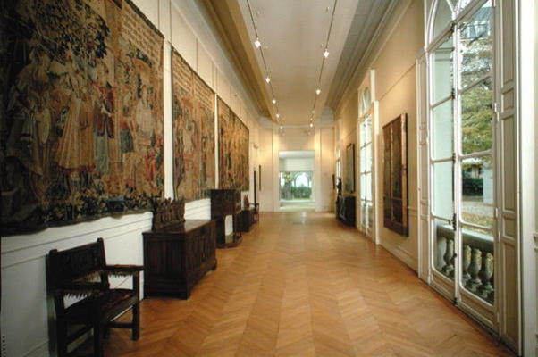View of the gallery on the ground floor, 18th-19th century (photo) od French School