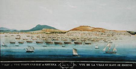 View of the town and bay of Smyrna od French School