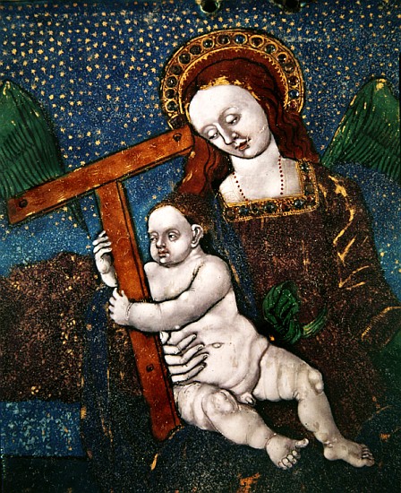 Virgin and Child (enamel) od French School