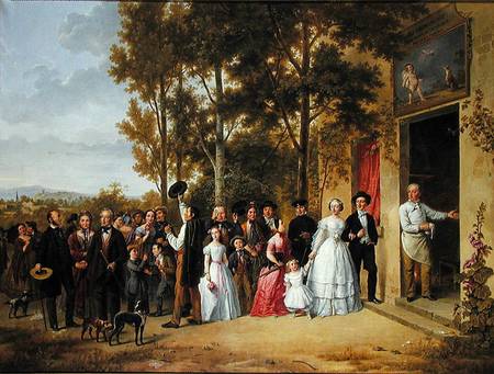 A Wedding at the Coeur Volant, Louveciennes od French School