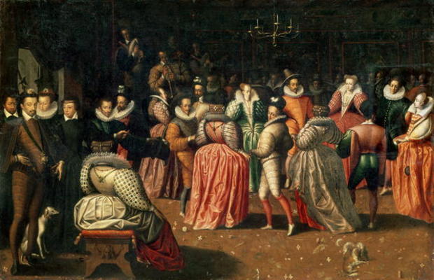 Ball at the Court of King Henri III of France, or Ball of the Duke of Alencon, 2nd half of the 16th od French School, (16th century)
