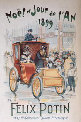 Advertisement for 'Felix Potin', Christmas and New Year 1899 (colour litho) od French School, (19th century)