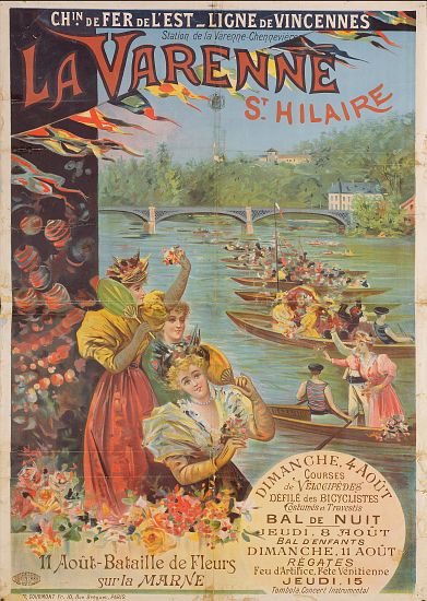 Poster advertising the Chemin de Fer de l'Est od French School, (19th century)