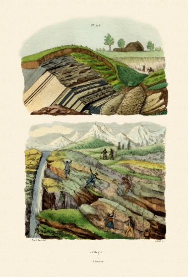Geology od French School, (19th century)