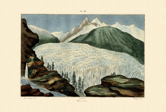 Glaciers od French School, (19th century)