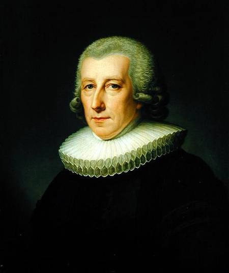 Portrait of Pastor Johann Bernhard Klefeker od Friedrich Carl Groger