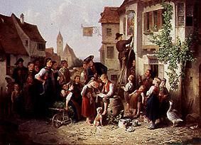 The painter in the village od Friedrich Friedländer