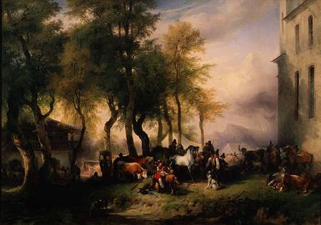 Cattlemarket on Maria Plain od Friedrich Gauermann