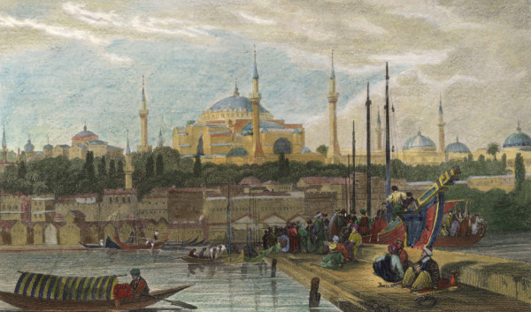 Constaninople, Hagia Sophia c. 1840 od Friedrich Geißler