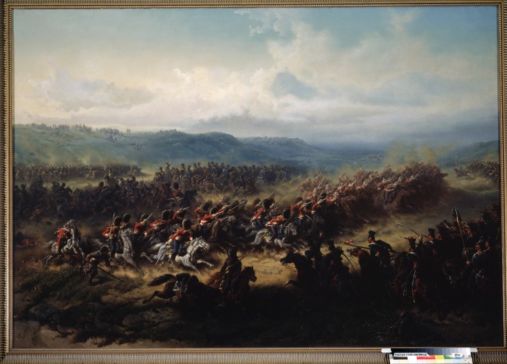 The Charge of the Light Brigade during the Battle of Balaclava od Friedrich Kaiser
