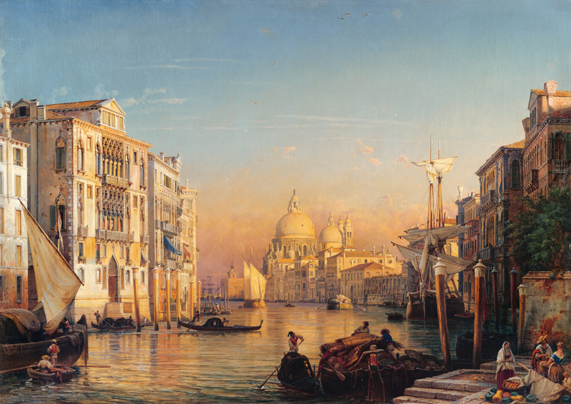  Canale Grande v Benátkach od Friedrich Nerly (Nehrlich)