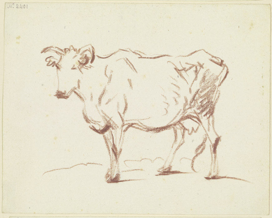 Standing cow to the left od Friedrich Wilhelm Hirt