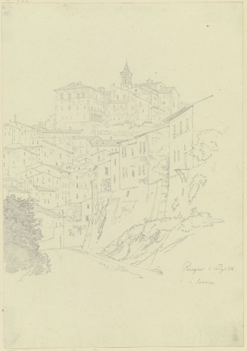 St Severo in Perugia od Friedrich Maximilian Hessemer