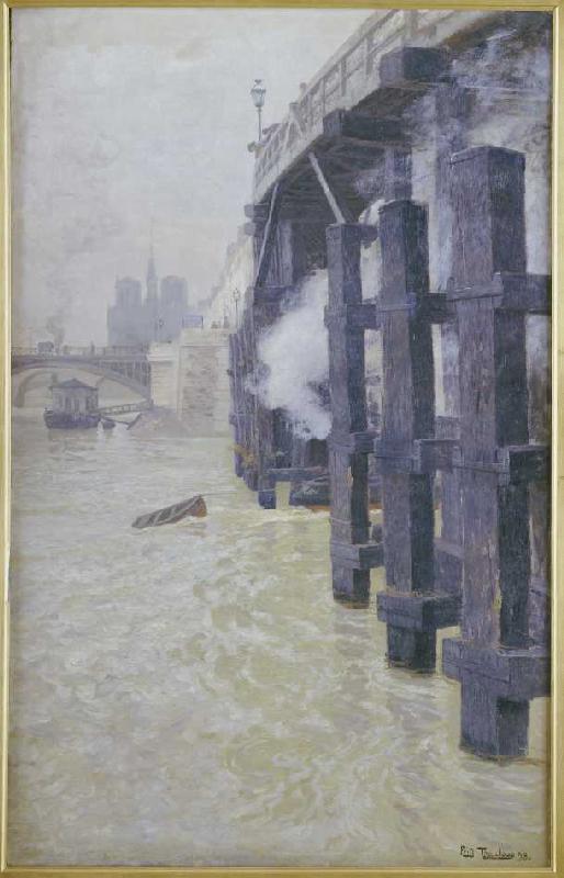 Die Seine im December od Frits Thaulow