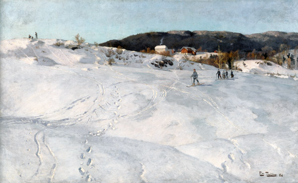 A Winter's Day in Norway od Frits Thaulow