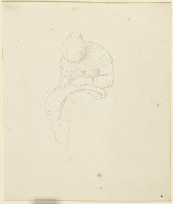 Sewing girl od Fritz Bamberger