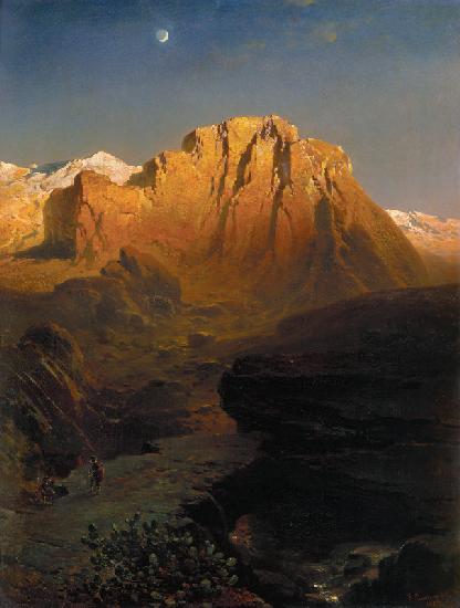 Abendglühen in the Sierra Nevada.
