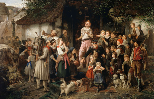 The juggler: a village fair od Fritz Beinke