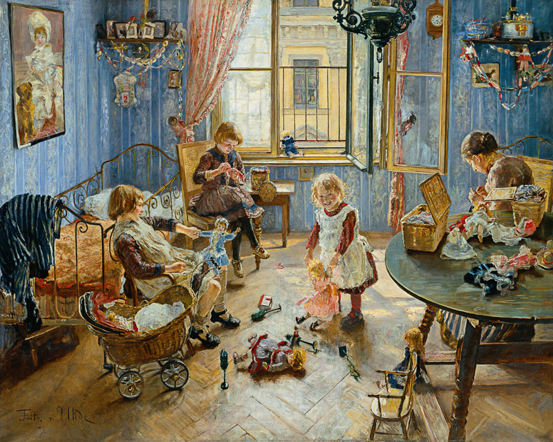 The Nursery od Fritz von Uhde