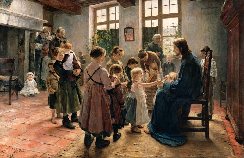 Let come the child flax come to me od Fritz von Uhde