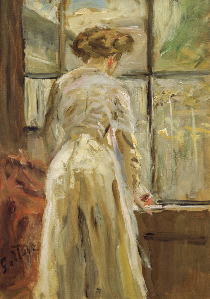 Fritz von Uhde, Woman at the Window od Fritz von Uhde