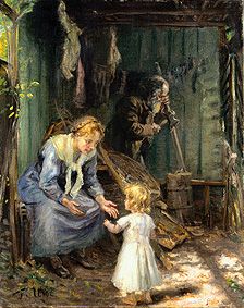 The Holy Family in the workshop. od Fritz von Uhde