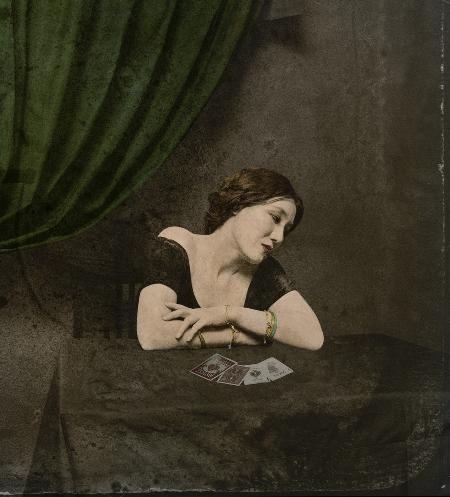 Photographer unknown &quot;A card-divining Victorian lady&quot;
