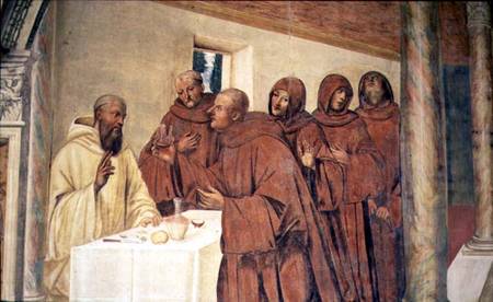 Taking Communion, from the Life of St. Benedict od G. Signorelli