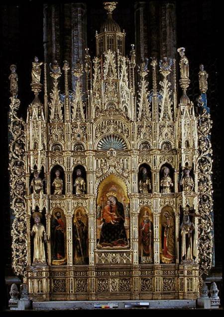 Polyptych of the Virgin and Child and various saints od G. Vivarini