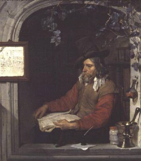 The Apothecary or, The Chemist od Gabriel Metsu