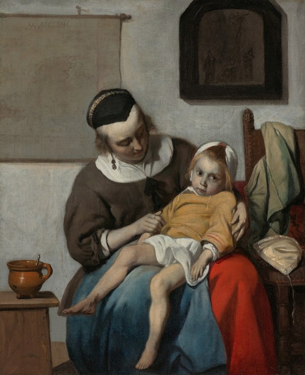 The Sick Child od Gabriel Metsu