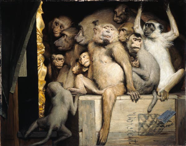 Monkeys as art critics od Gabriel von Max