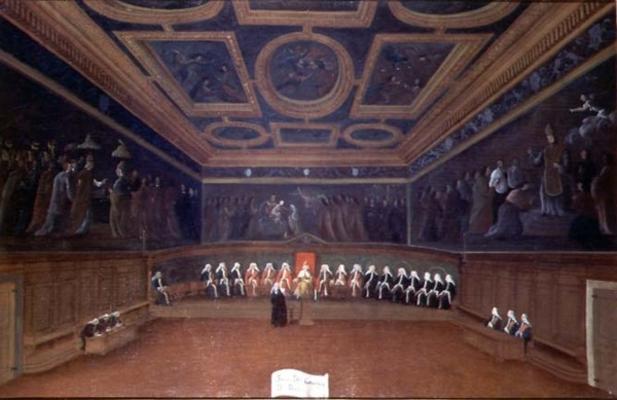 The Room of the Council of Ten, Doges' Palace, Venice od Gabriele Bella