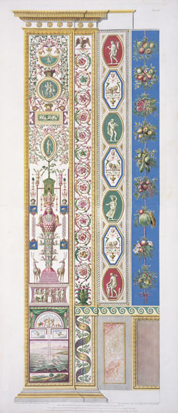 Panel from the Raphael Loggia at the Vatican, engraved by Ioann Ottaviani od Gaetano Savorelli