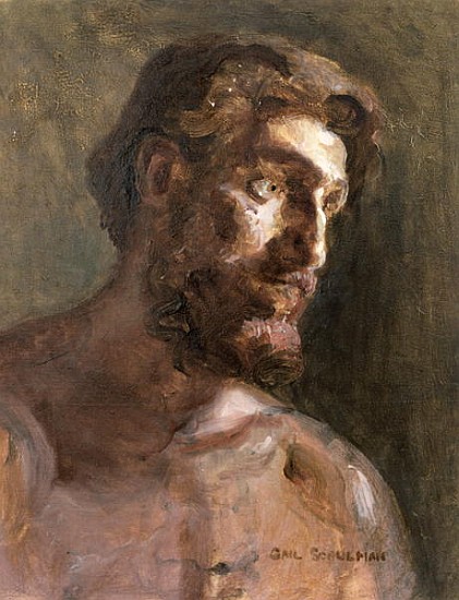 Christ (oil on canvas)  od Gail  Schulman