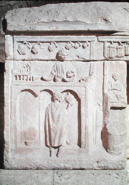 Relief depicting a wine merchant od Gallo-Roman